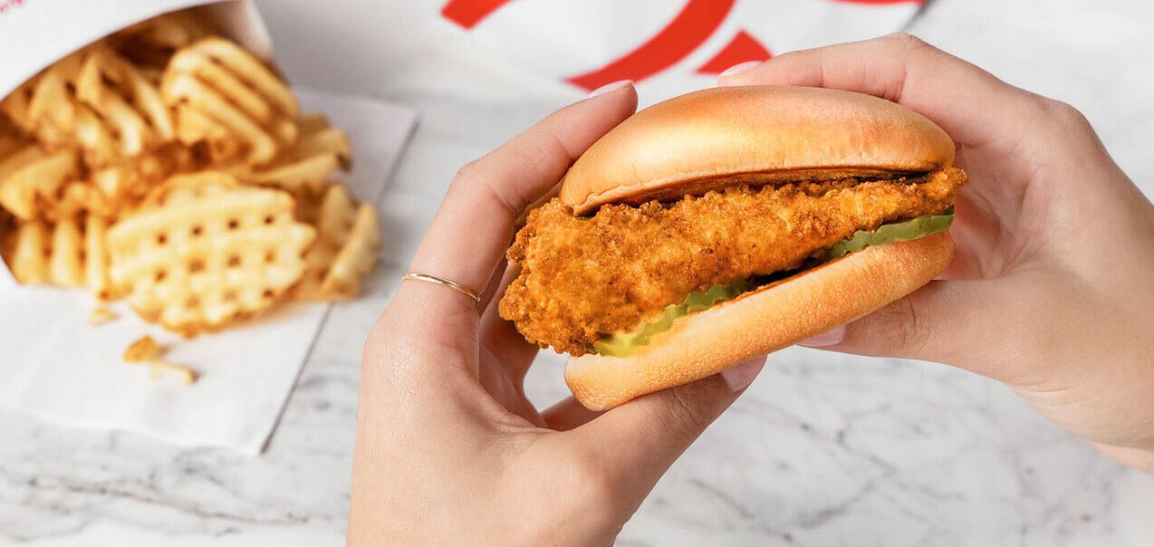 Chick fil A original chicken sandwich